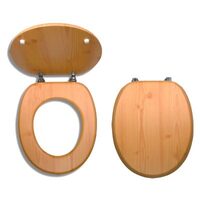 Capac WC din lemn de pin, natur, Ferro WC/BOROVICE