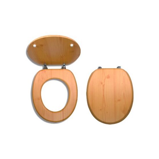 Capac WC din lemn de pin, natur, Ferro WC/BOROVICE