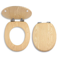 Capac WC soft-close din lemn furniruit, frasin, Ferro WC/SOFTJASAN