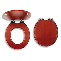 Capac WC soft-close din lemn de nuc, natur deschis, Ferro WC/SOFTORECHLY