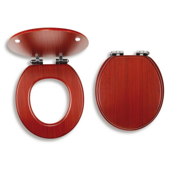 Capac WC soft-close din lemn de nuc, natur deschis, Ferro WC/SOFTORECHLY