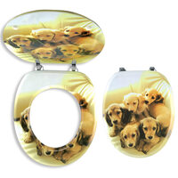 Capac WC din MDF, decor catelusi, Ferro WC/STENATA