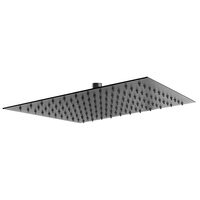 Cap de dus fix, slim inox, 300x300 mm, negru, Ferro DSN08BL