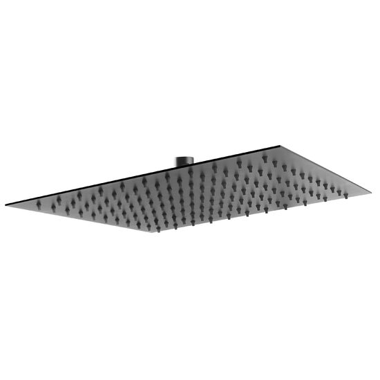 Cap de dus fix, slim inox, 300x300 mm, negru, Ferro DSN08BL