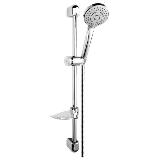 Set bara dus 3 functii cu suport culisant Tutti, crom, Ferro N340