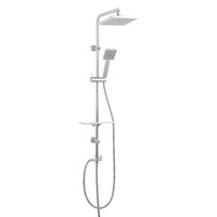 Set bara dus cu suport culisant, dus fix si para dus mobila Amigo VerdeLine,  crom, Ferro NP26VL