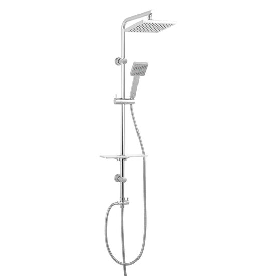 Set bara dus cu suport culisant, dus fix si para dus mobila Amigo VerdeLine,  crom, Ferro NP26VL