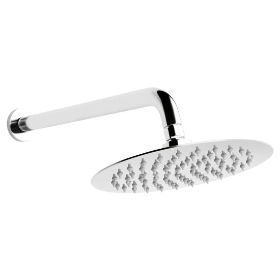 Cap de dus fix 200 mm cu brat din perete, crom , Ferro NPT11