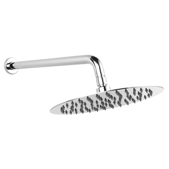 Cap de dus fix 250 mm cu brat din perete, crom , Ferro NPT13