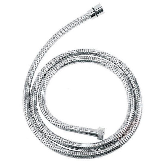 Furtun flexibil dus conic, metalic 150 cm, crom , Ferro W12