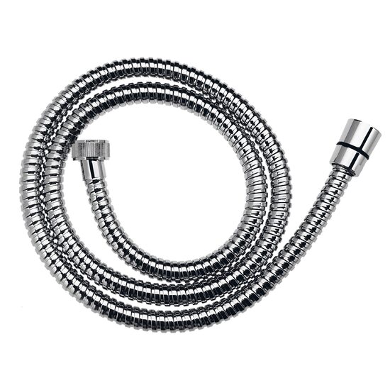 Furtun flexibil dus conic, metalic 120 cm, crom , Ferro W13