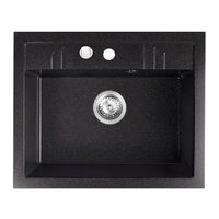 Chiuveta granit 1 cuva 48x58 MEZZO II, grafit shine, Ferro DRGM1/48/58HA