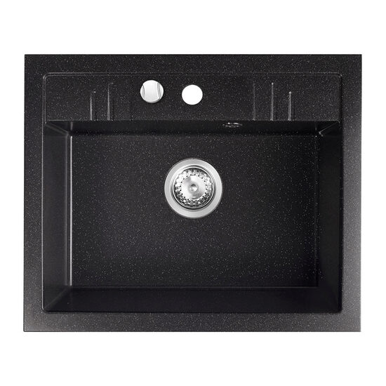 Chiuveta granit 1 cuva 48x58 MEZZO II, grafit shine, Ferro DRGM1/48/58HA