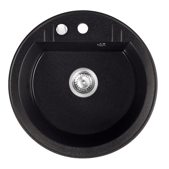 Chiuveta granit 1 cuva rotunda 510 mm MEZZO II, grafit, Ferro DRGM1/51BA