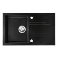 Chiuveta granit, 1 cuva si storcator 48x78 MEZZO II, grafit, Ferro DRGM48/78BA