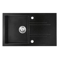 Chiuveta granit, 1 cuva 48x78 MEZZO II, grafit shine, Ferro DRGM48/78HA