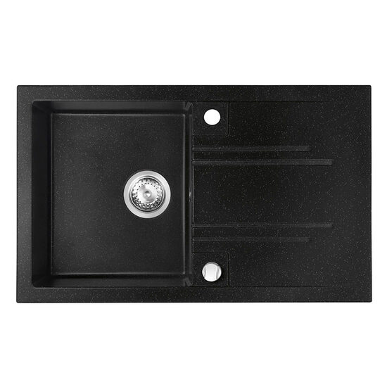 Chiuveta granit, 1 cuva 48x78 MEZZO II, grafit shine, Ferro DRGM48/78HA