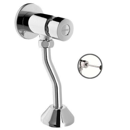 Robinet pisoar cu temporizare Presstige, crom, Ferro Z211