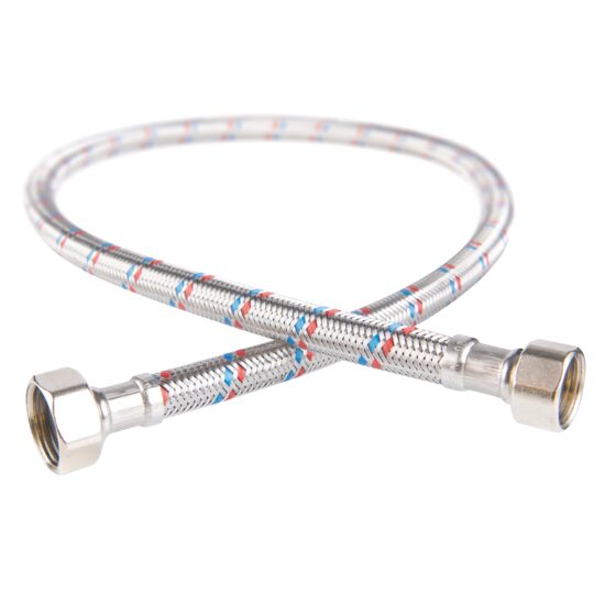 Racord flexibil pentru apa 1/2"x3/8" FI-FI  100cm, Ferro PWS87