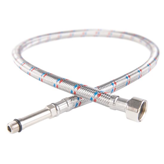 Racord flexibil pt. baterii 3/8xM10x1, cu capat lung L=50cm, Ferro WBS14