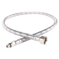 Racord flexibil pt. baterii 3/8xM10x1, cu capat scurt L=60cm, Ferro WBS18