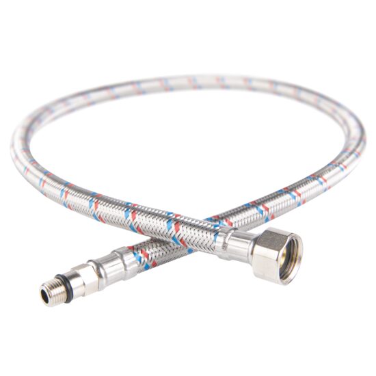 Racord flexibil pt. baterii 3/8xM10x1, cu capat scurt L=60cm, Ferro WBS18