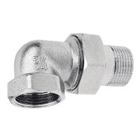 Cot olandez din alama cromata 1" FI-FE cu O-ring, Ferro SGC8