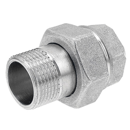 Racord olandez din alama cromata 1 1/4" FI-FE cu O-ring, Ferro SGC9