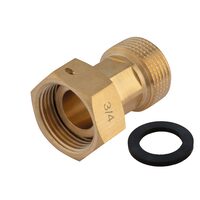 Racord cu semiolandez din alama, 1/2", FI-FE, etanșare plată, Ferro SGP1