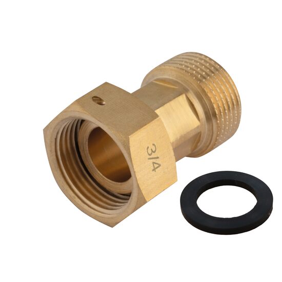 Racord cu semiolandez din alama, 1", FI-FE, etanșare plată, Ferro SGP3