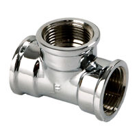 Teu alama cromata 1/2", Ferro T02C