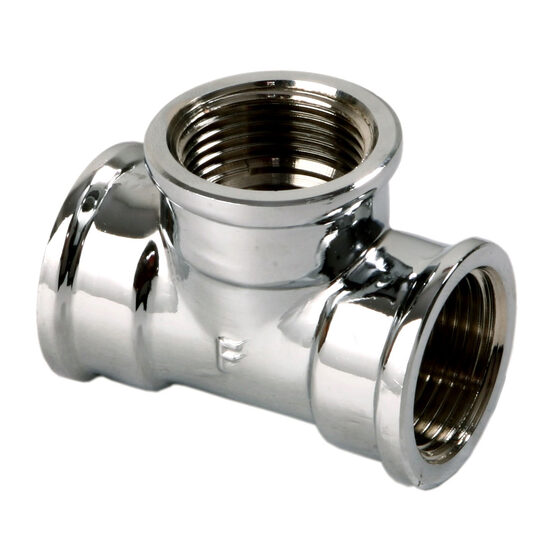 Teu alama cromata 3/4", Ferro T03C