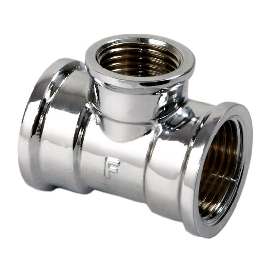 Teu redus alama cromata 3/4"x1/2"x3/4" , Ferro T08C