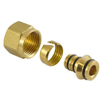 Racord compresiune eurocon 1/2" pentru teava PEXAL D.16x2 mm (2 buc), Ferro ZL15PEXAL