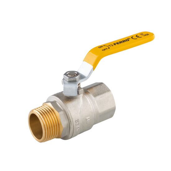 Robinet trecere alama pt. gaz 3/4" FI-FE, maneta, Ferro KGN21