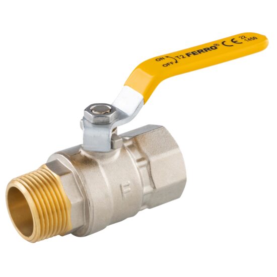 Robinet trecere alama pt. gaz 3/4" FI-FE, maneta, Ferro KGS21