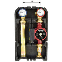 Grup de pompare 1 1/2"x1" pentru instalatii incalzire cu pompa GPA II 25-6-180, Ferro GP60GPA