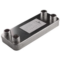 Schimbator de caldura fara izolatie cu 20 placi 20-30 kW, racord 1", Ferro IC9THX20