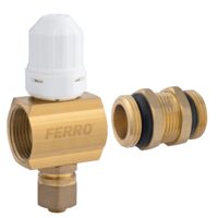 Extensie 1 circuit  pt. distribuitoare 1" cu robinet termostatic, Ferro N-RKPT-EXT