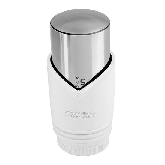 Cap termostatic GT32 pt. robineti termostatabili, crom/alb , Ferro GT32B