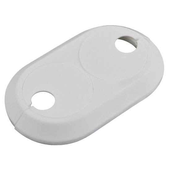 Ornament dublu pentru țevi radiator 20 mm, alb, Ferro RRPB20