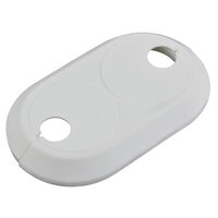 Ornament dublu pentru țevi radiator 28 mm, alb, Ferro RRPB28