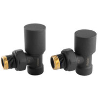 Set robineti radiator tur/retur coltari 1/2", antracit, Ferro ZGB31AT