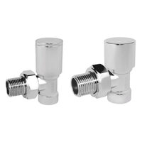 Set robineti radiator tur/retur coltari 1/2", crom, Ferro ZGB31CR