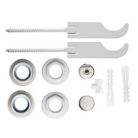 Set reductii 1x1/2" cu dop, aerisitor manual 1/2" si 2 console pt. radiatoare de aluminiu, Ferro ZGG2B