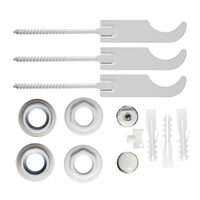 Set reductii 1x1/2" cu dop, aerisitor manual 1/2" si 3 console pt. radiatoare de aluminiu, Ferro ZGG3B