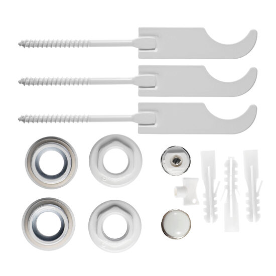 Set reductii 1x1/2" cu dop, aerisitor manual 1/2" si 3 console pt. radiatoare de aluminiu, Ferro ZGG3B