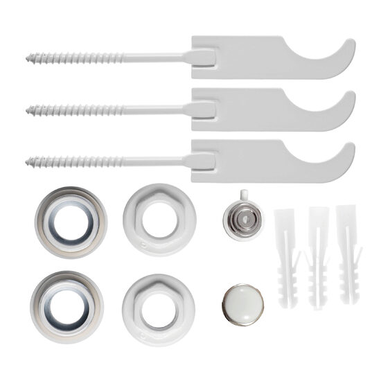 Set reductii 1x1/2" cu dop, aerisitor higroscopic 1/2" si 3 console pt. radiatoare de aluminiu, Ferro ZGG3BA