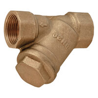 Filtru Y din alama 1 1/4" FI-FI pentru impuritati, Ferro F04