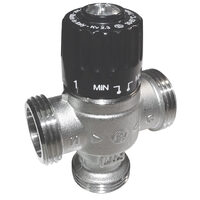 Vana de amestec termostatica 1" 3 cu 3 cai, 0-65 °C, Kv=2,3 m3/h, Ferro MT25S